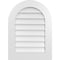 Ekena Millwork Round Top Surface Mount PVC Gable Vent: Non-Functional, w/ 3-1/2"W x 1"P Standard Frame, 22"W x 30"H GVPRT22X3001SN - alternate 1